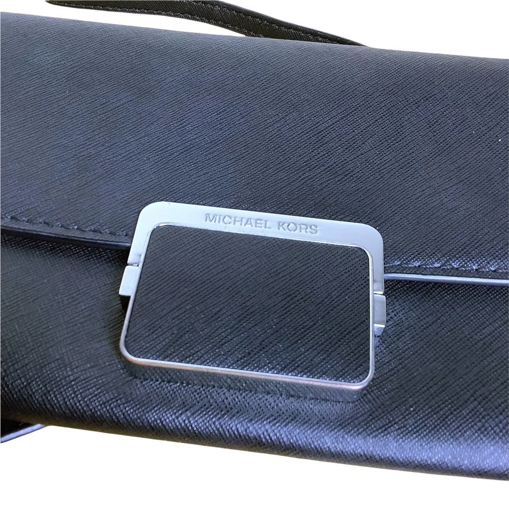 Michael Kors Purse Cynthia Clutch Crossbody Shoulder Saffiano Leather 30S6TCYC3L - Picture 3 of 9